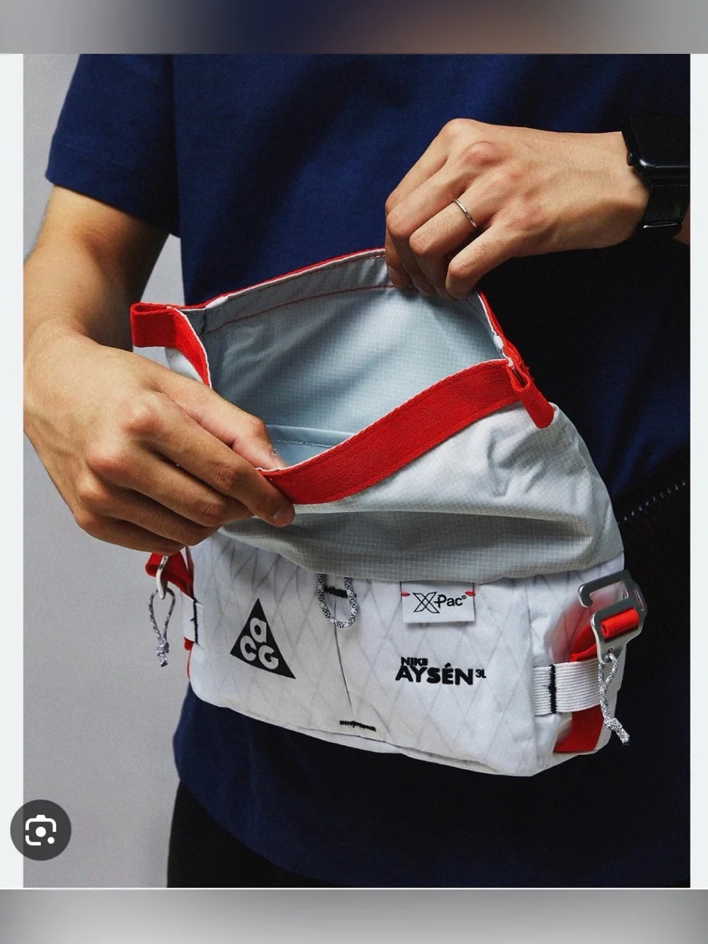 Nike - ACG Aysn Waistpack (3L) 'White'.